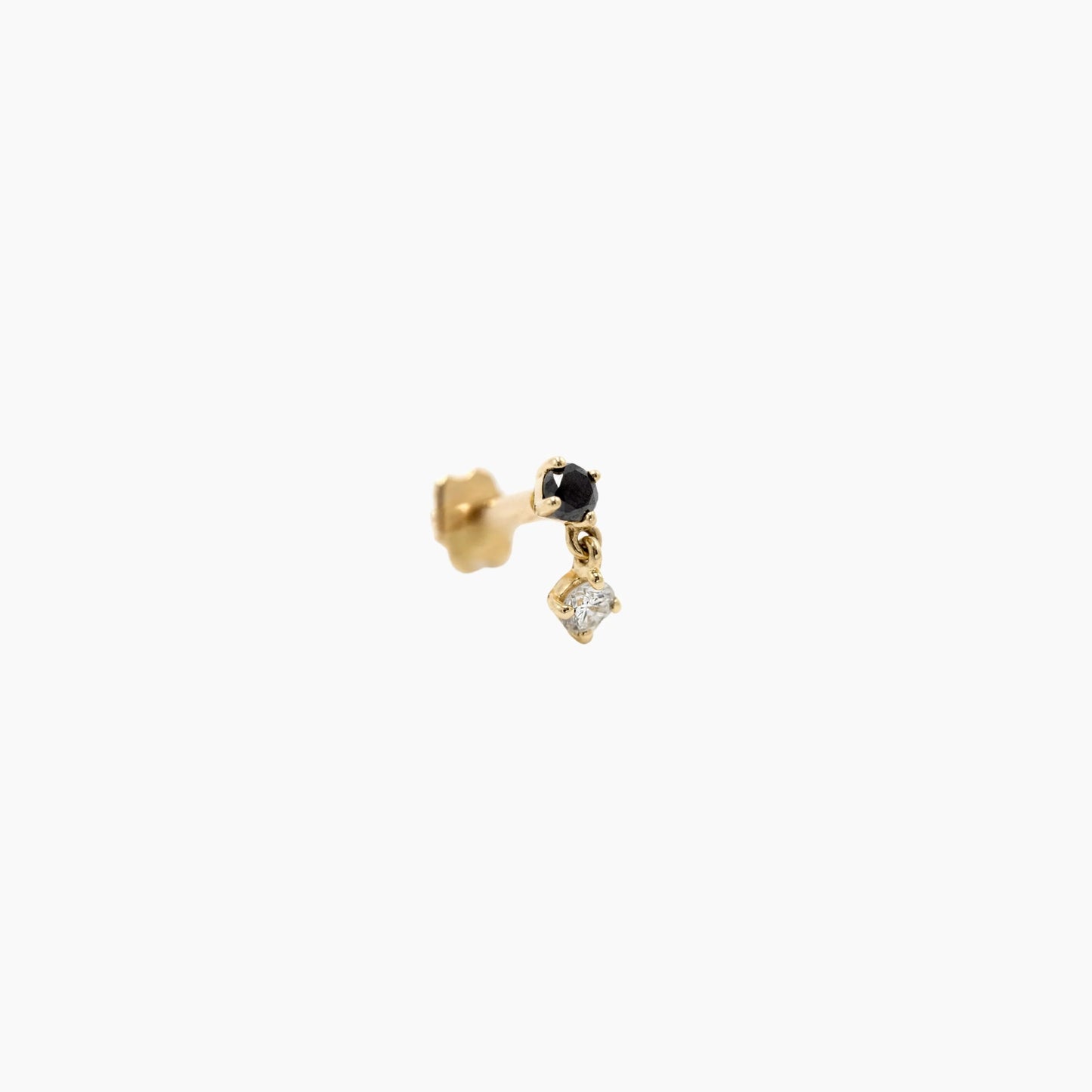 Piercing June Diamants Noirs - Or Jaune