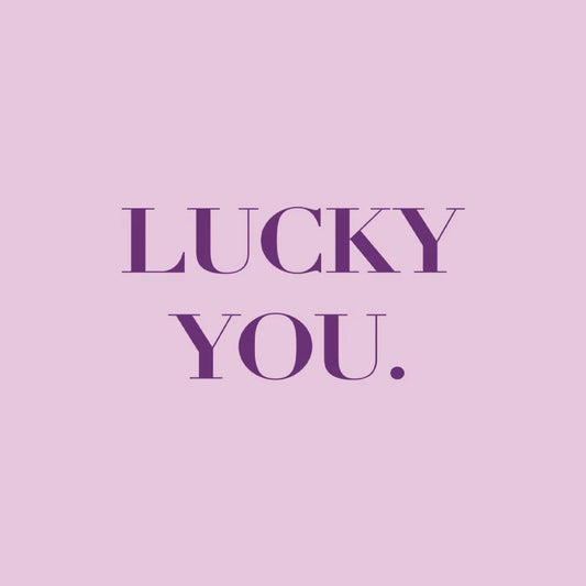Serviettes de table Lucky you