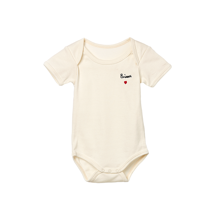 Body brodé Bisou