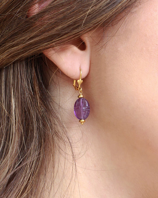 Boucles d'oreilles Scarabée