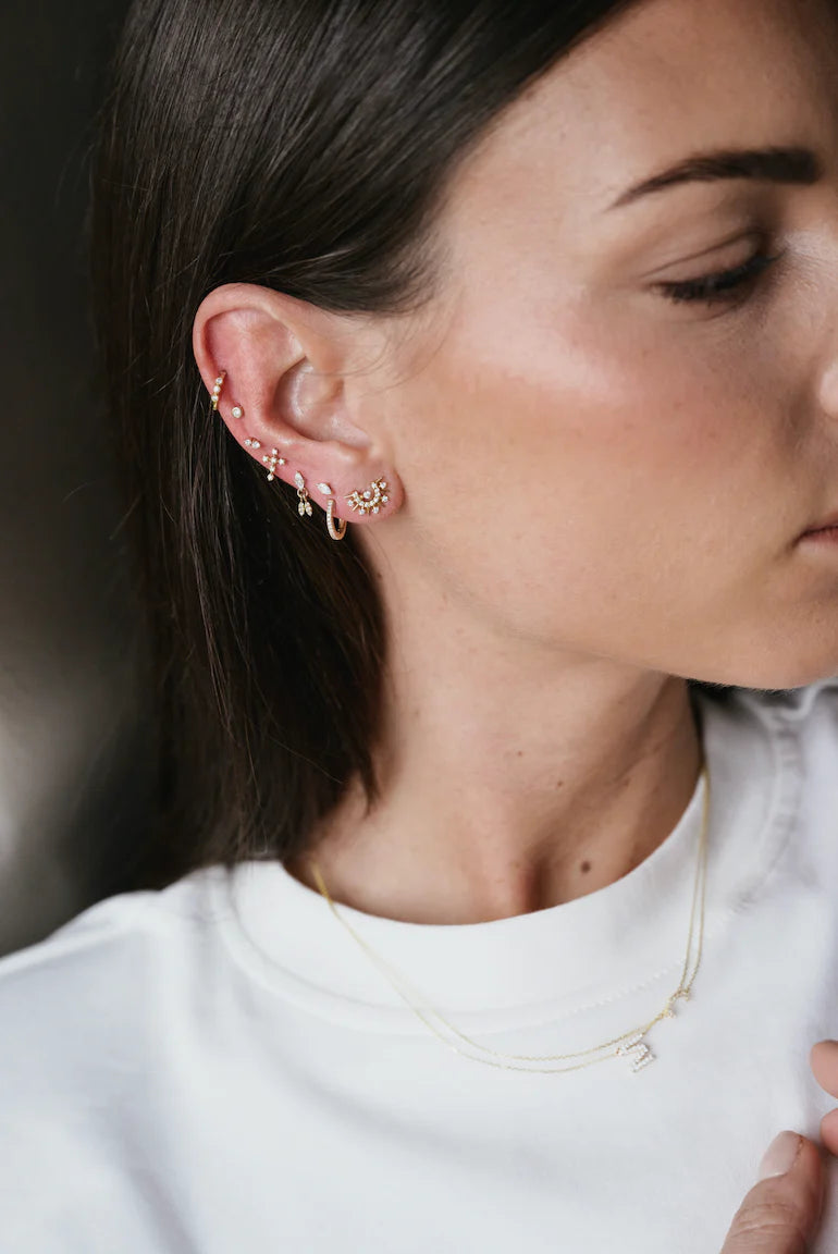 Piercing Ga - Diamant - Or jaune