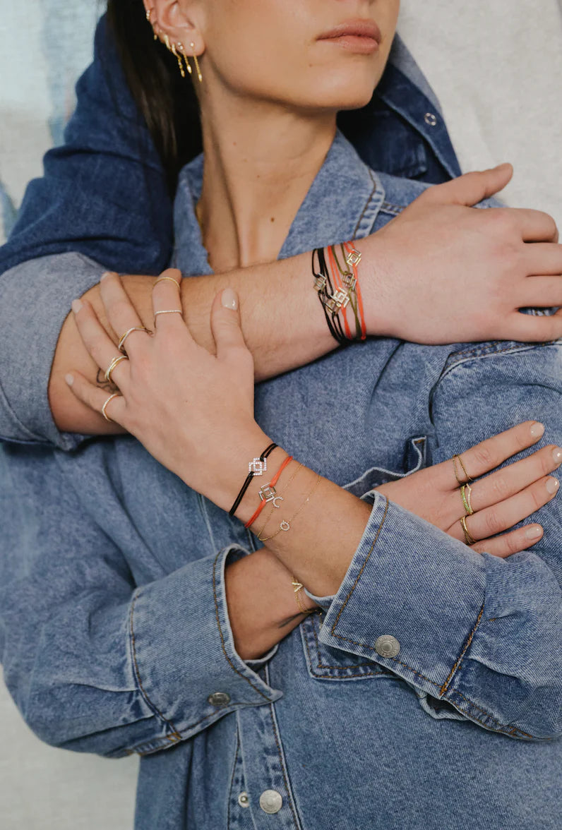 Bracelet Square S - Bicolore