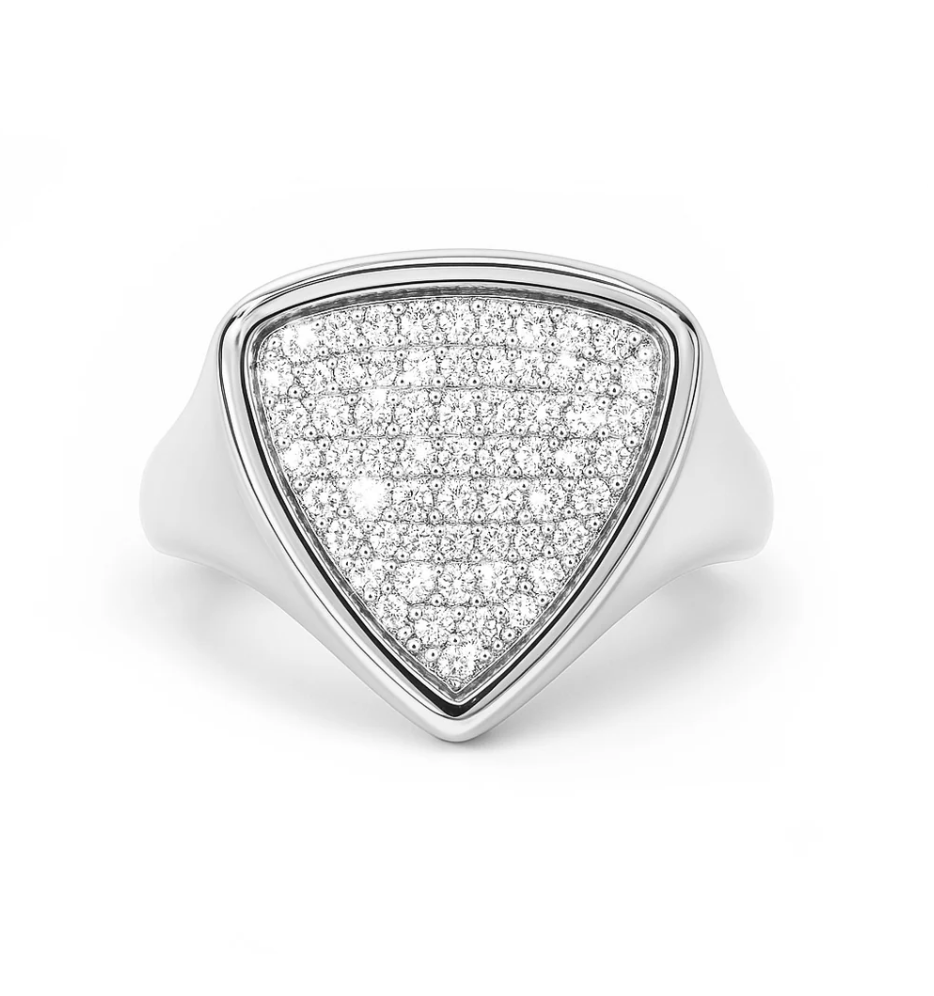 Chevalière triangulaire