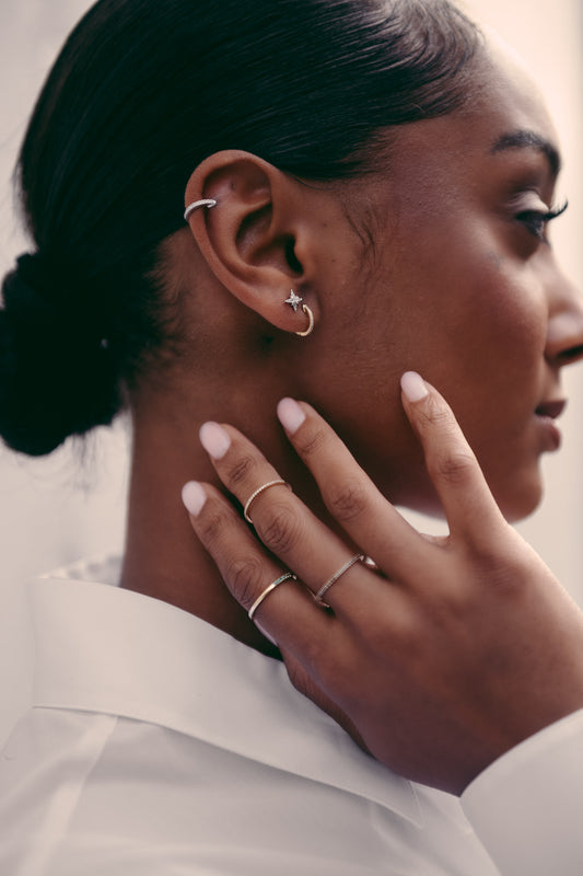 Piercing Star - Or Blanc