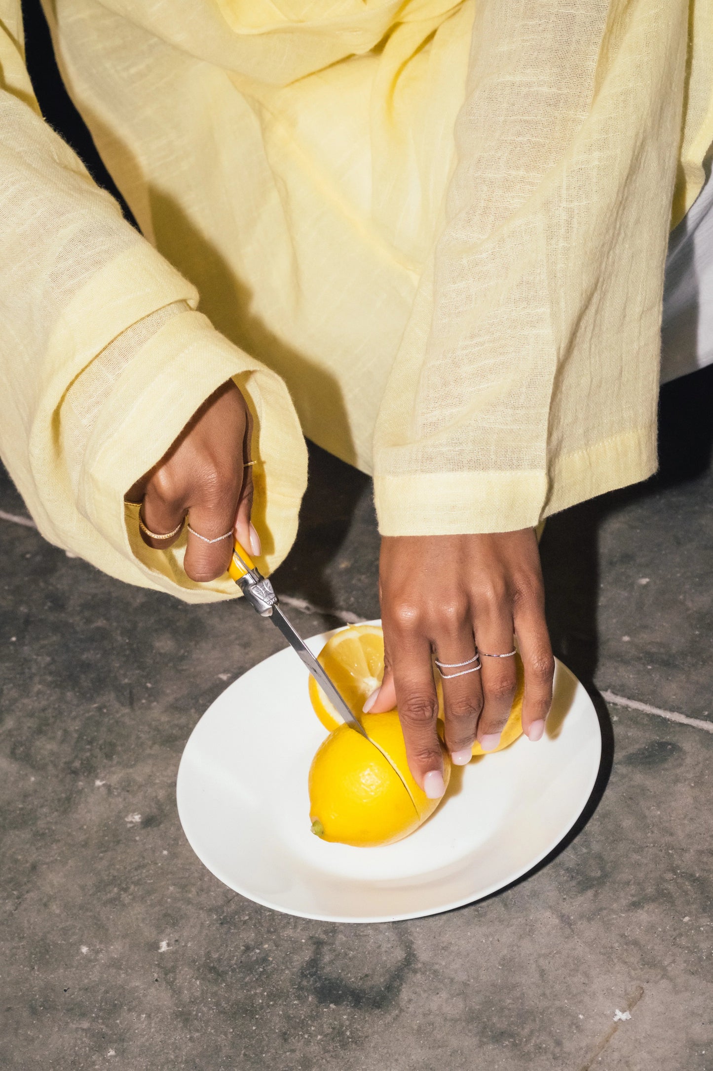 Bague Square - Or blanc