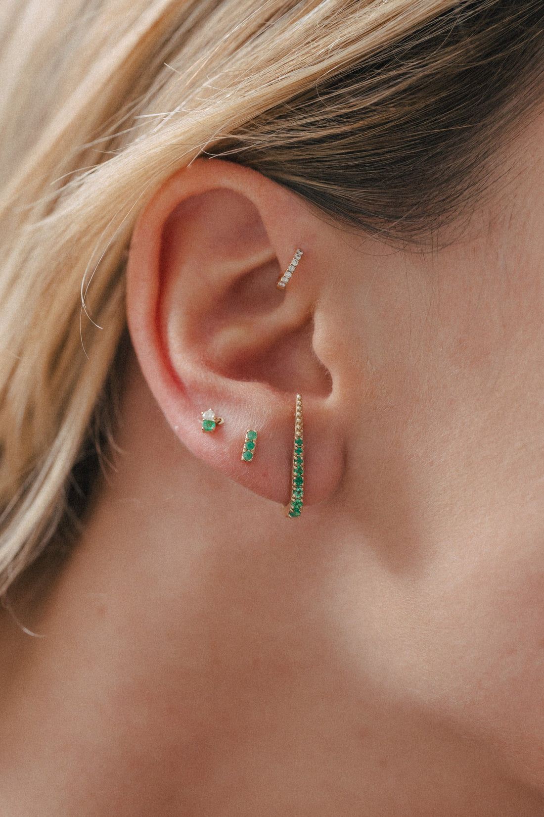 Piercing Ga - Émeraude