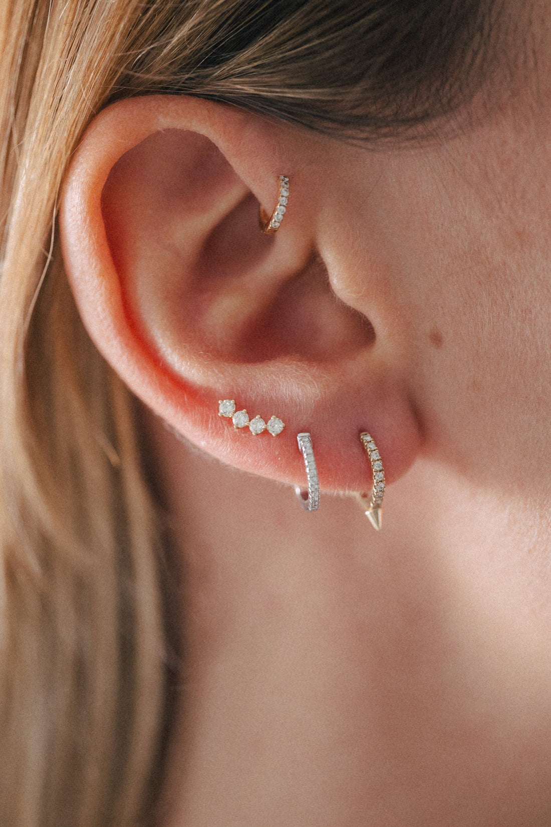 Boucle d'Oreille Unique - Créole Pic