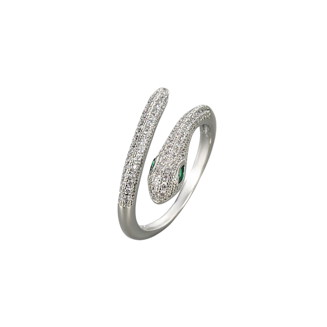 Bague Serpent Argentée