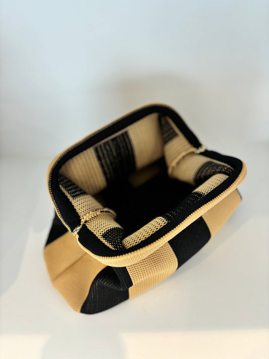Pochette - Noir et beige