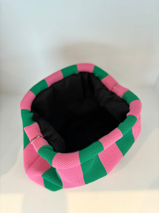 Pochette - Rose et vert