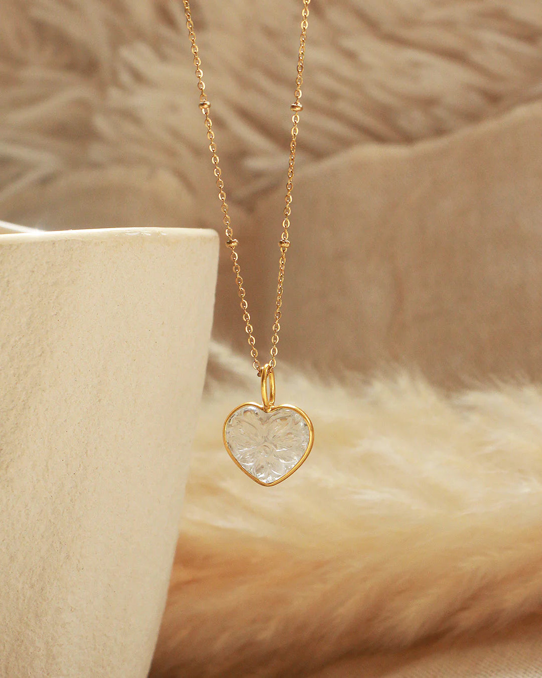 Collier poésia Coeur