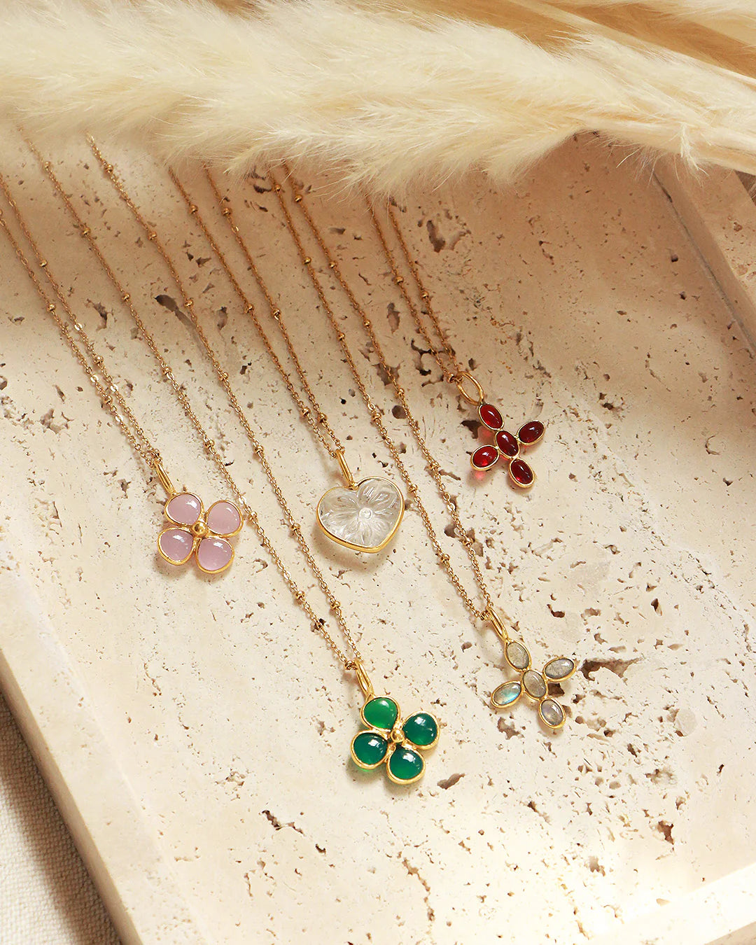 Sautoir Poésia trèfle