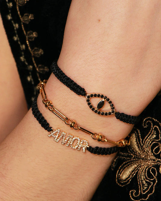 Bracelet macramé Amor