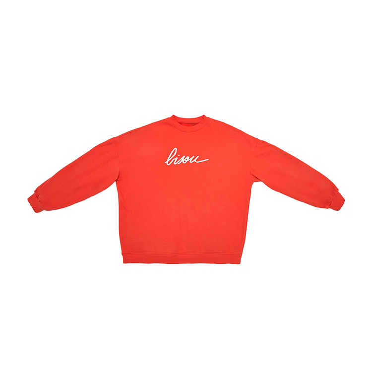 Sweat Bisou Rouge Adulte