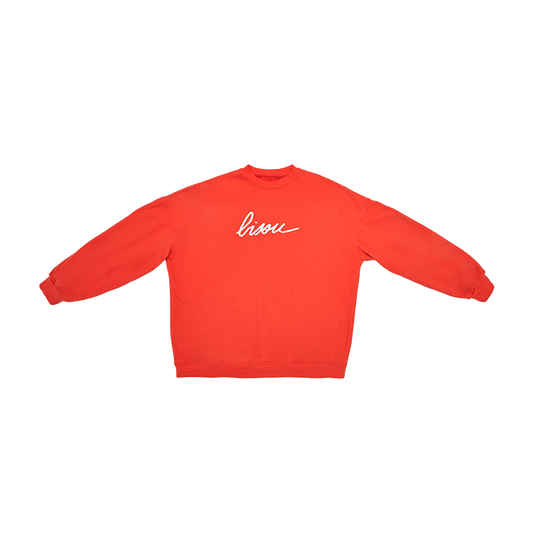 Sweat Bisou Rouge Adulte
