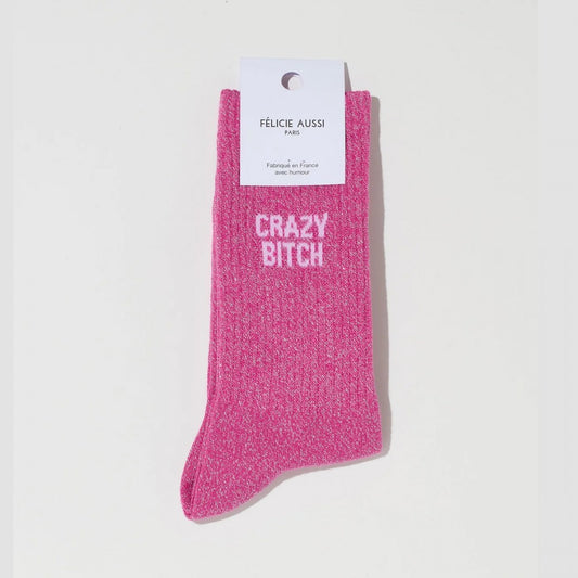 Chaussettes Crazy bitch / 36-40