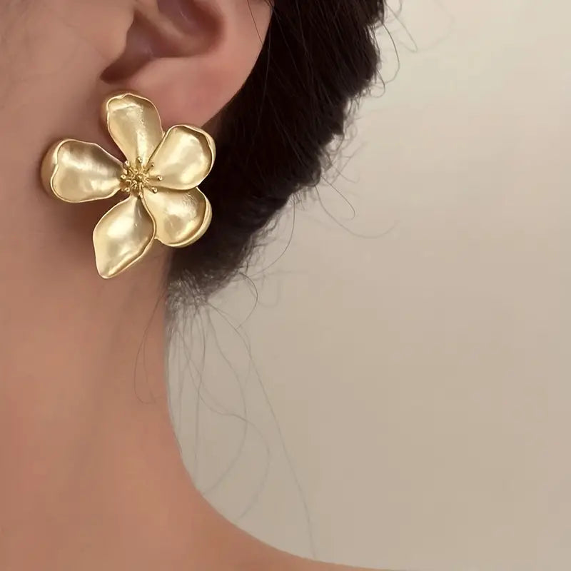 Boucle d'oreille Gold flower