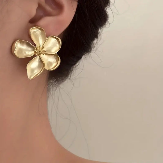 Boucle d'oreille Gold flower