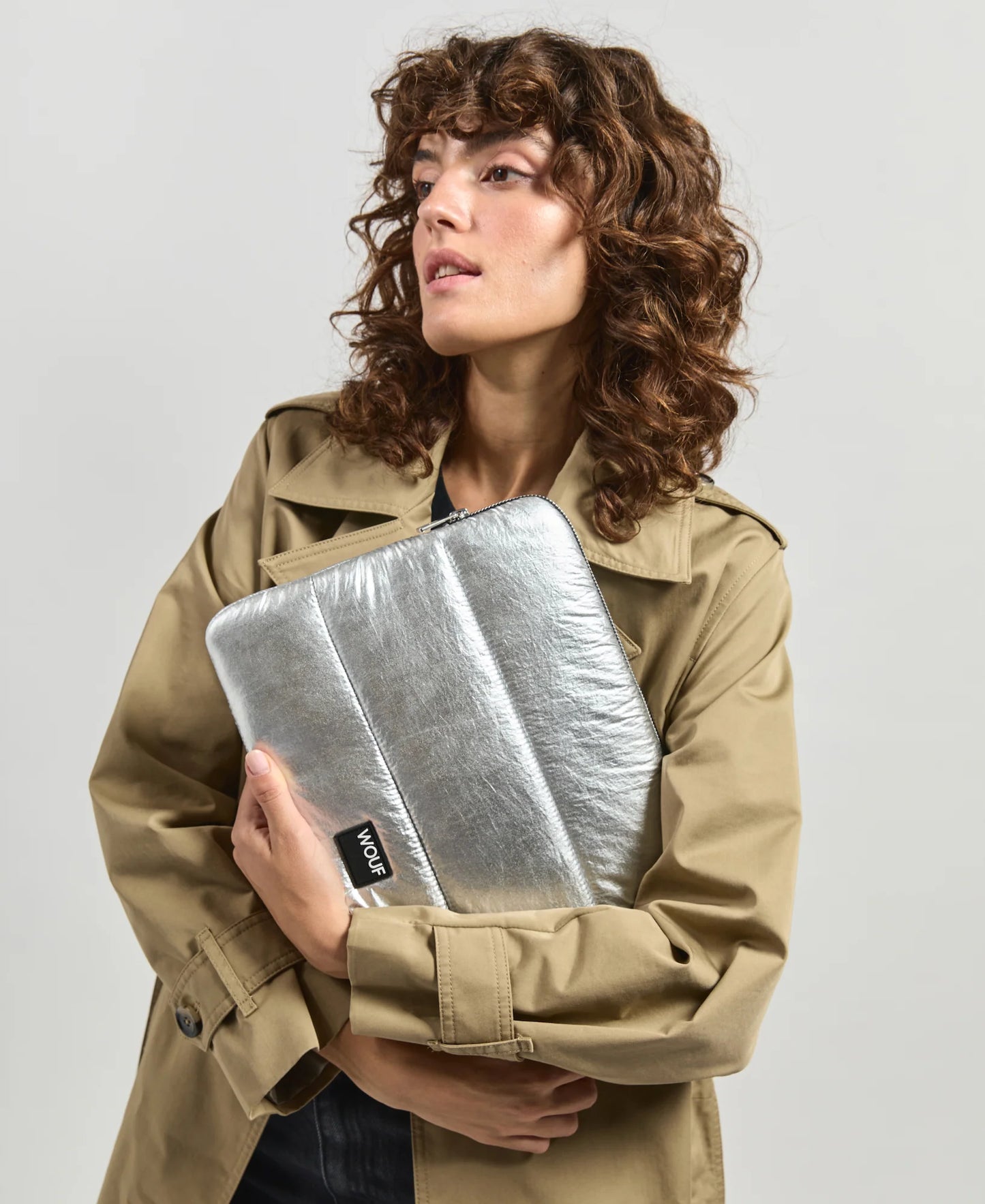 Silver Glossy Laptop Sleeve 13“ & 14“