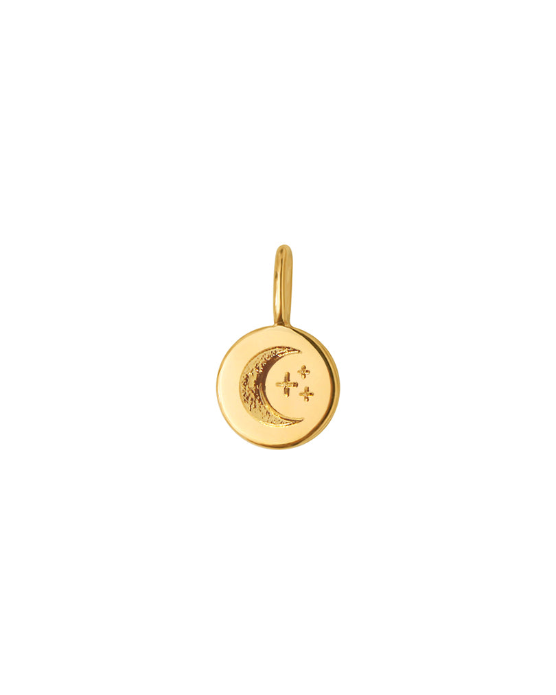 médaille nilai plaqué or avec symbole lune