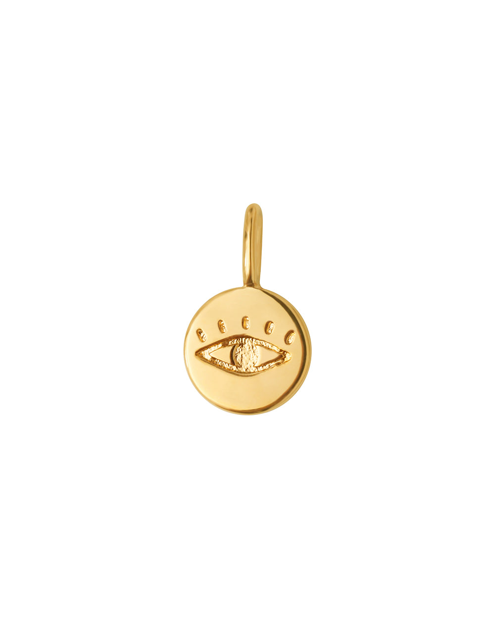 médaille nilai plaqué or avec symbole oeil