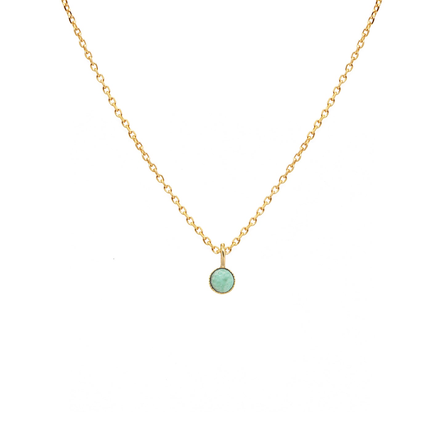 collier mini athéna de la marque nilai avec amazonite