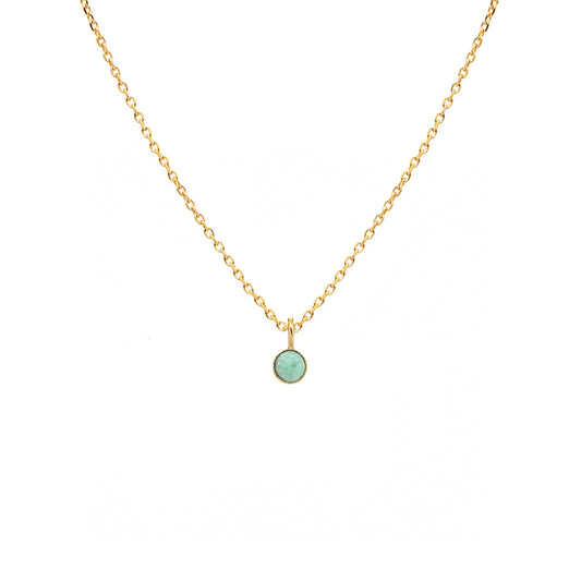 collier mini athéna de la marque nilai avec amazonite