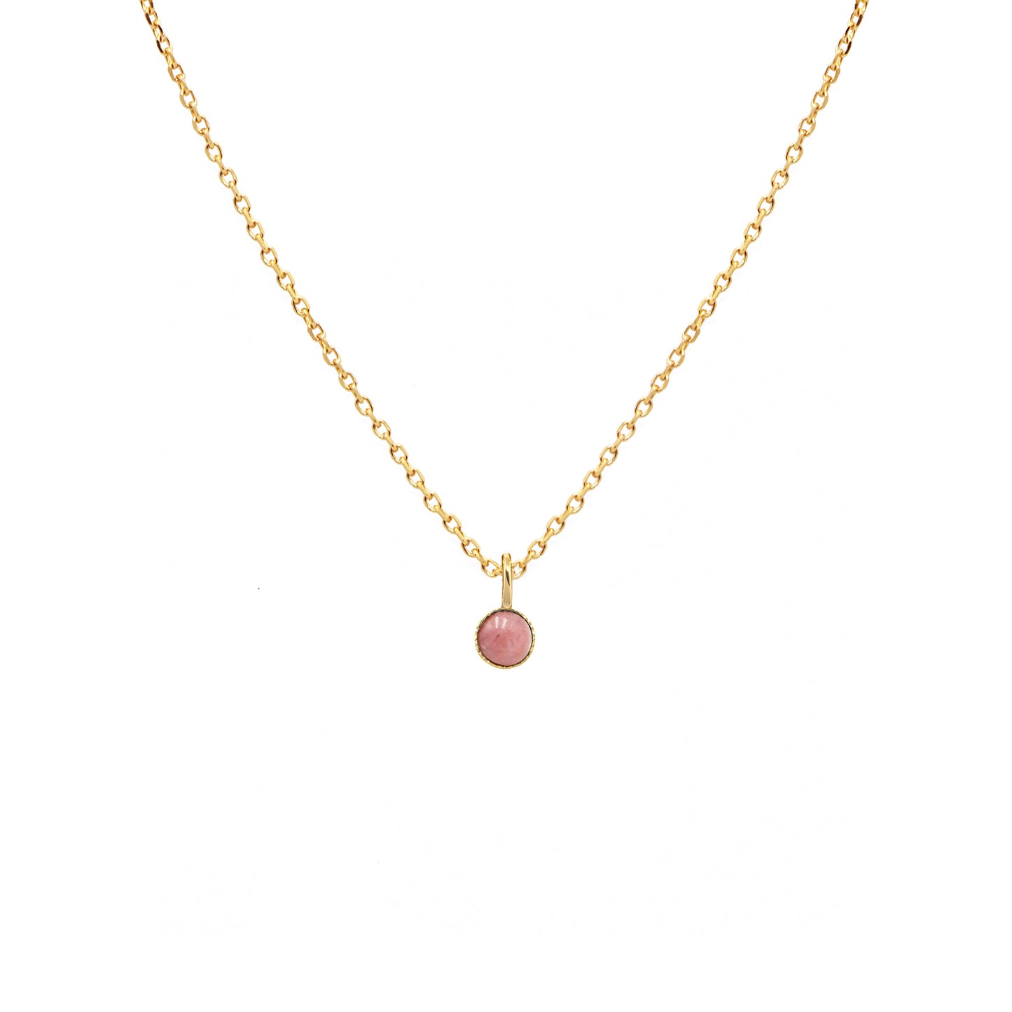 collier mini athéna de la marque nilai avec rhodocrosite