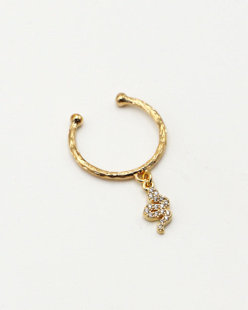 Bague fine couleur Or avec serpent