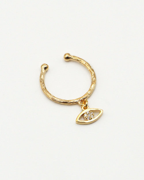 Bague fine couleur Or avec oeil
