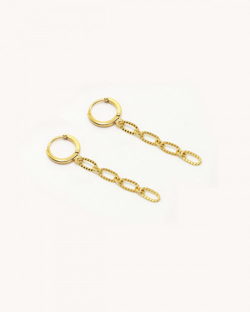 Boucles d'oreilles à mailles torsadées