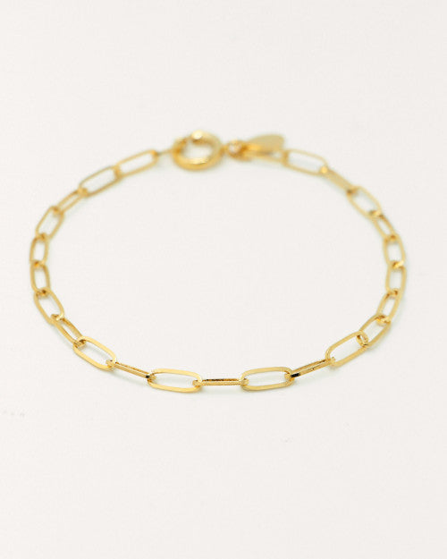 Bracelet à petites mailles rectangulaires Nilai