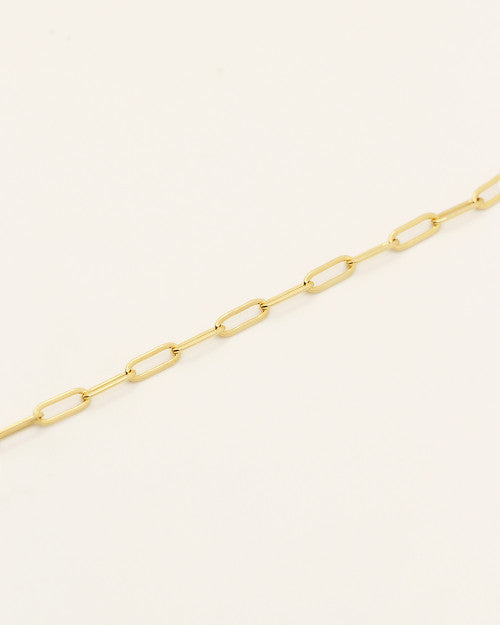 Bracelet à maille plaqué or 24 carats