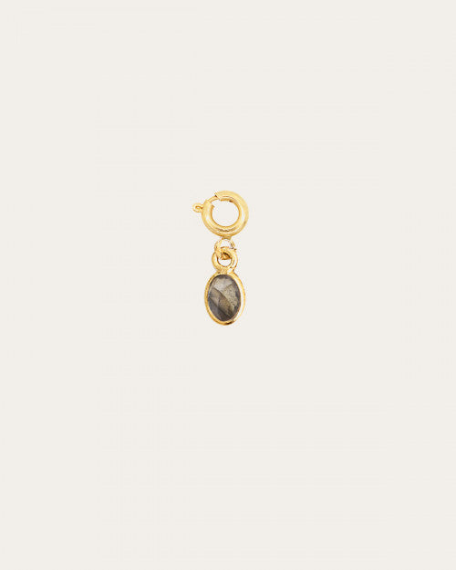 Pendentif grigri Nilaï avec pierre semi-précieuse labradorite