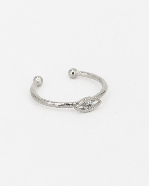 Bague Lily Puce Argentée