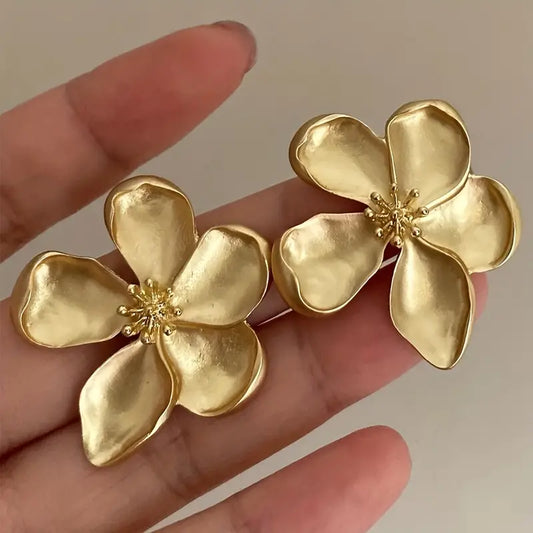 Boucle d'oreille Gold flower