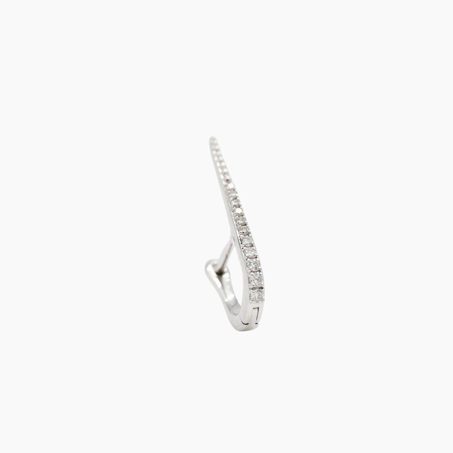 Boucle d'Oreille Unique - Milou - Or blanc