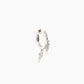 Boucle d'Oreille Unique - Créole Auré - Or Blanc