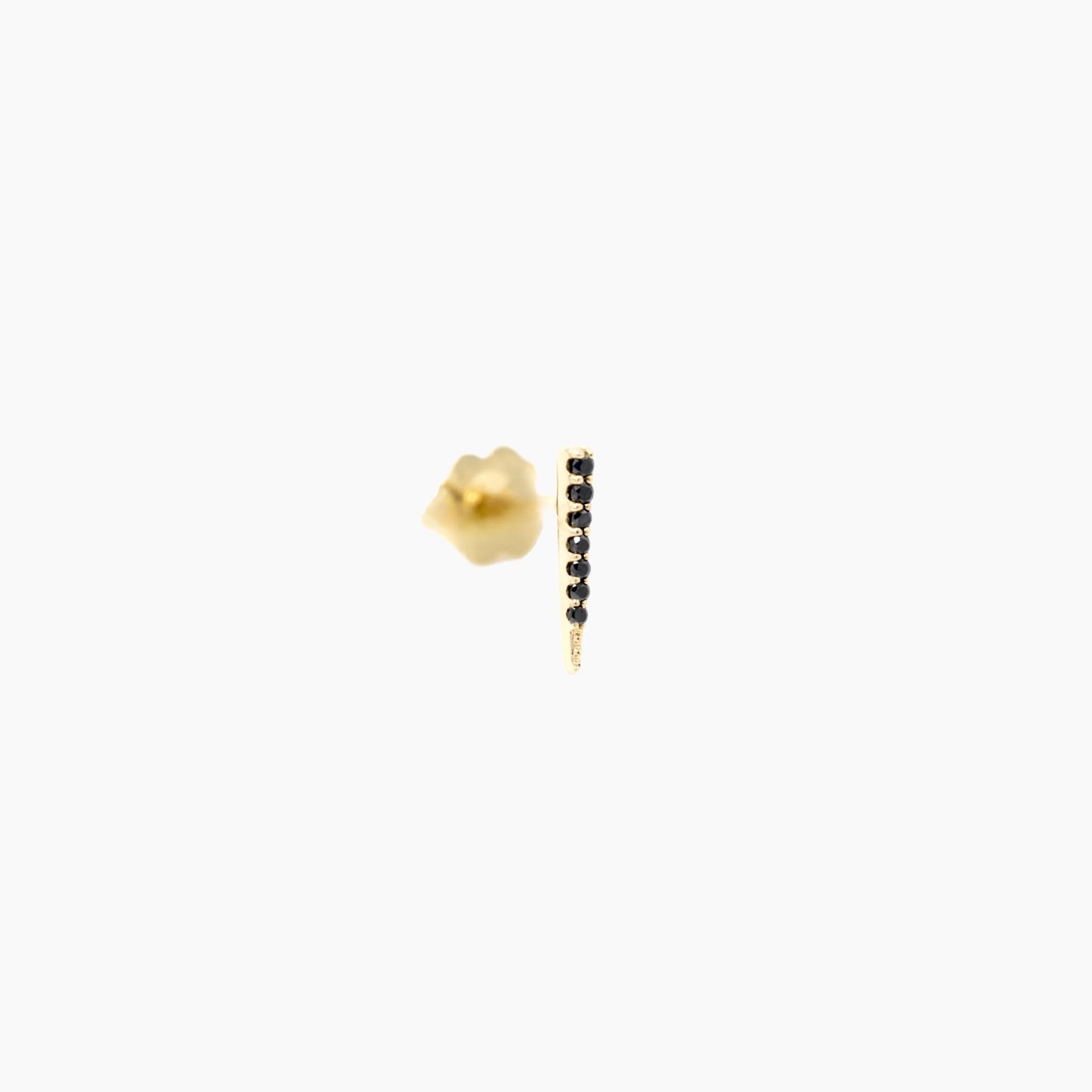 Boucle d'Oreille Unique - La Josie - Diamants Noirs