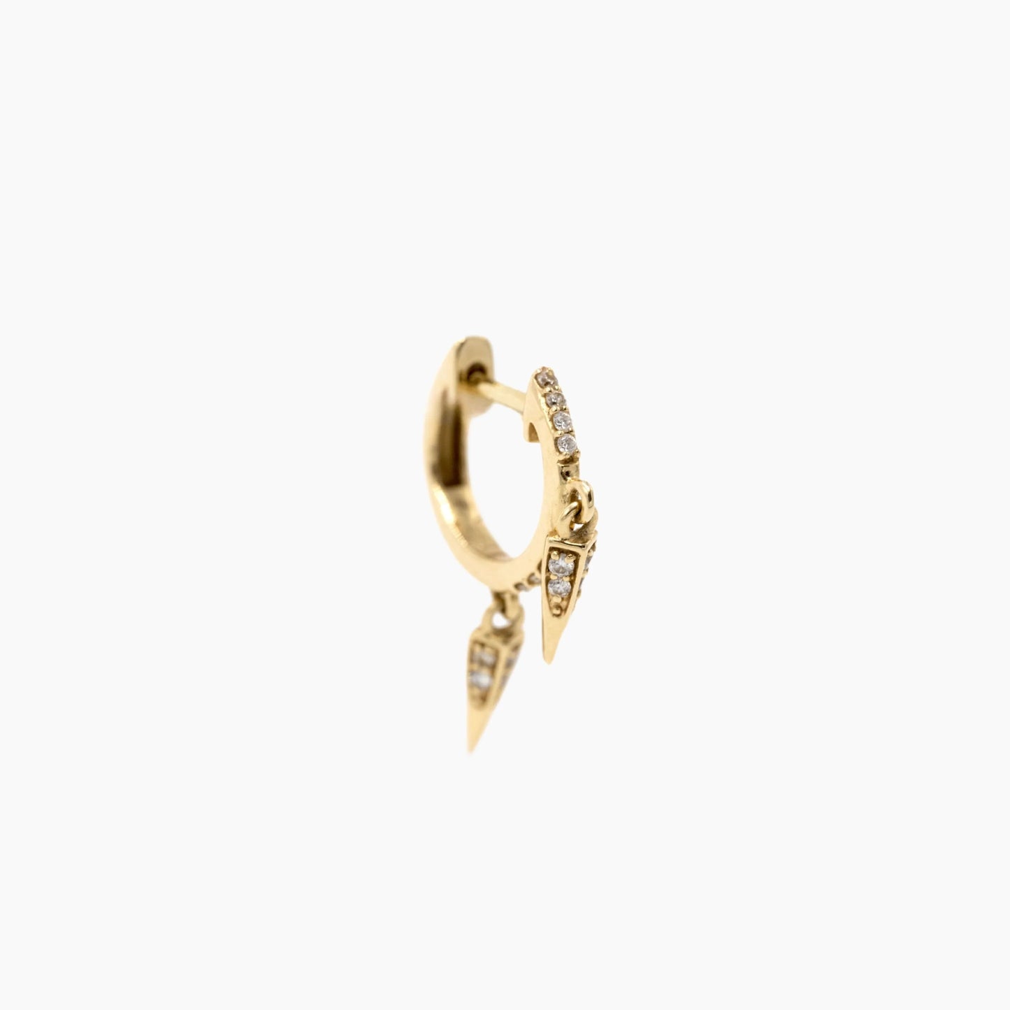 Boucle d'Oreille Unique - Créole Auré - Or Jaune