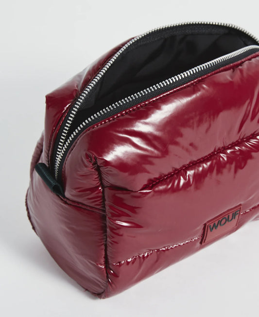 Burgundy Glossy Toiletry Bag