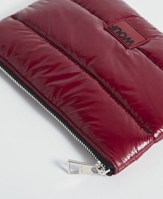 Burgundy Glossy Pouch