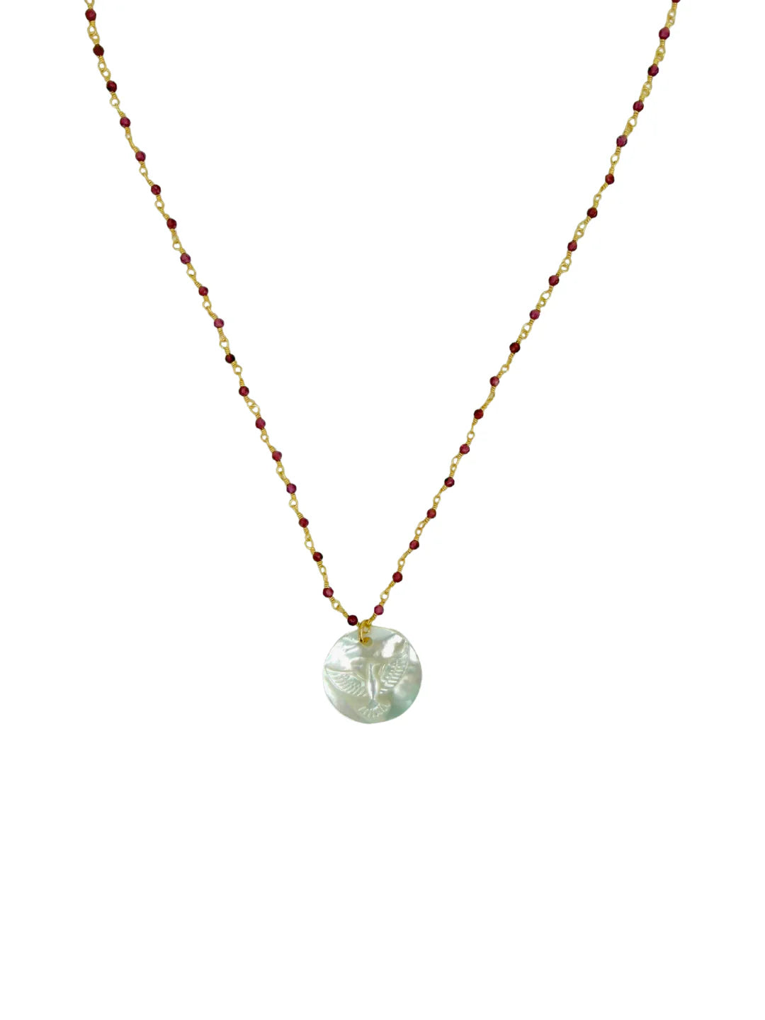 Collier White Bird Summer