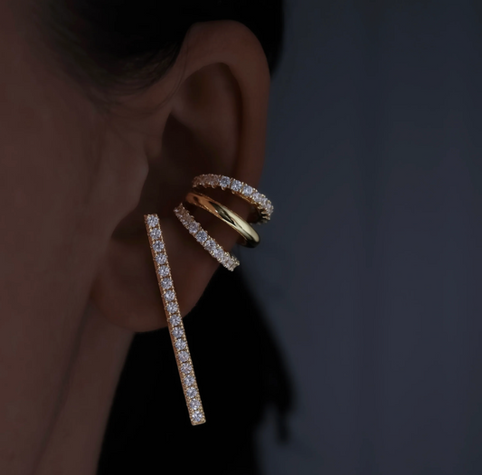 Bouton d'oreille Bari Diamond