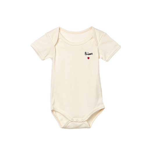 Body brodé Bisou