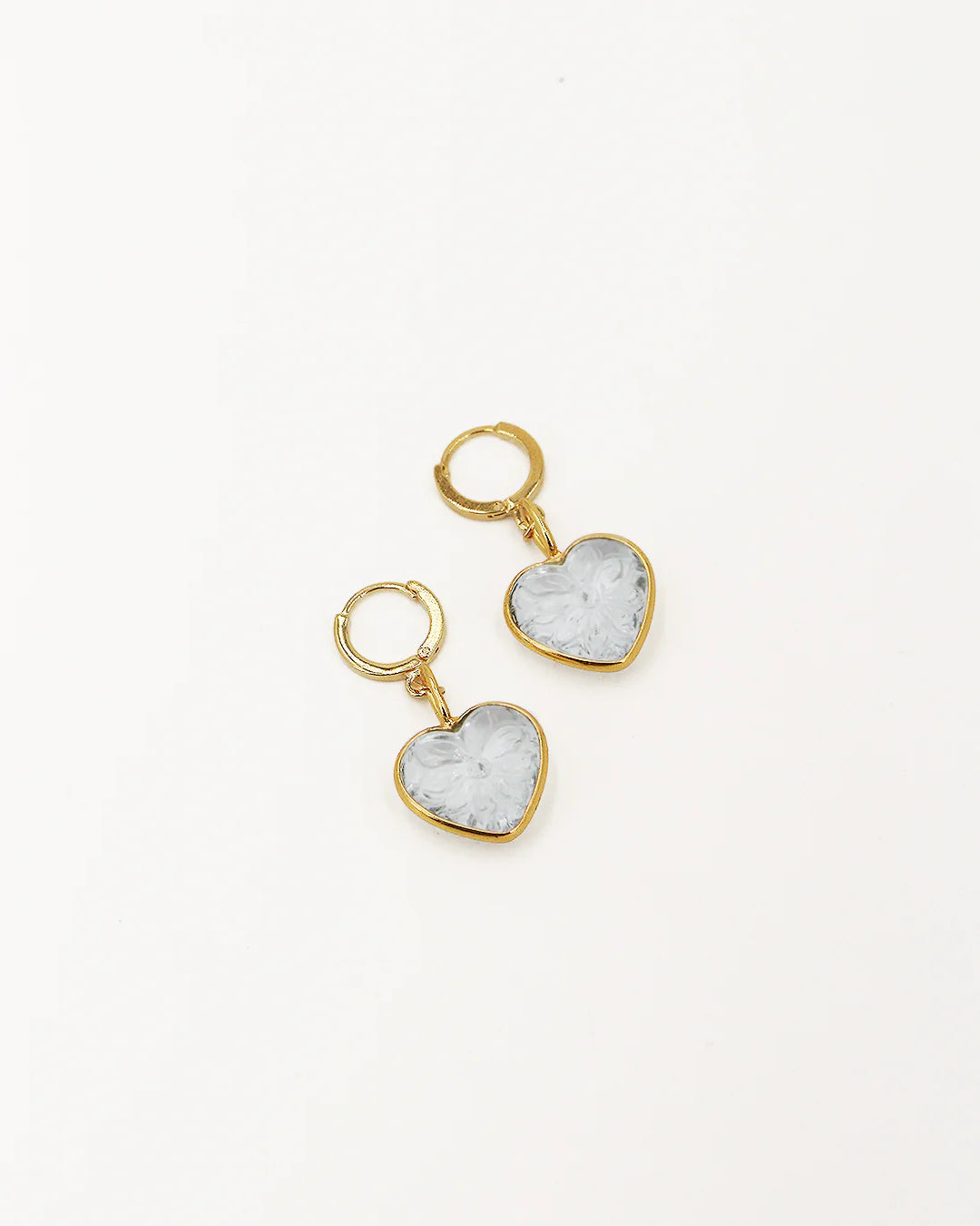 Boucles d'oreilles poésie coeur
