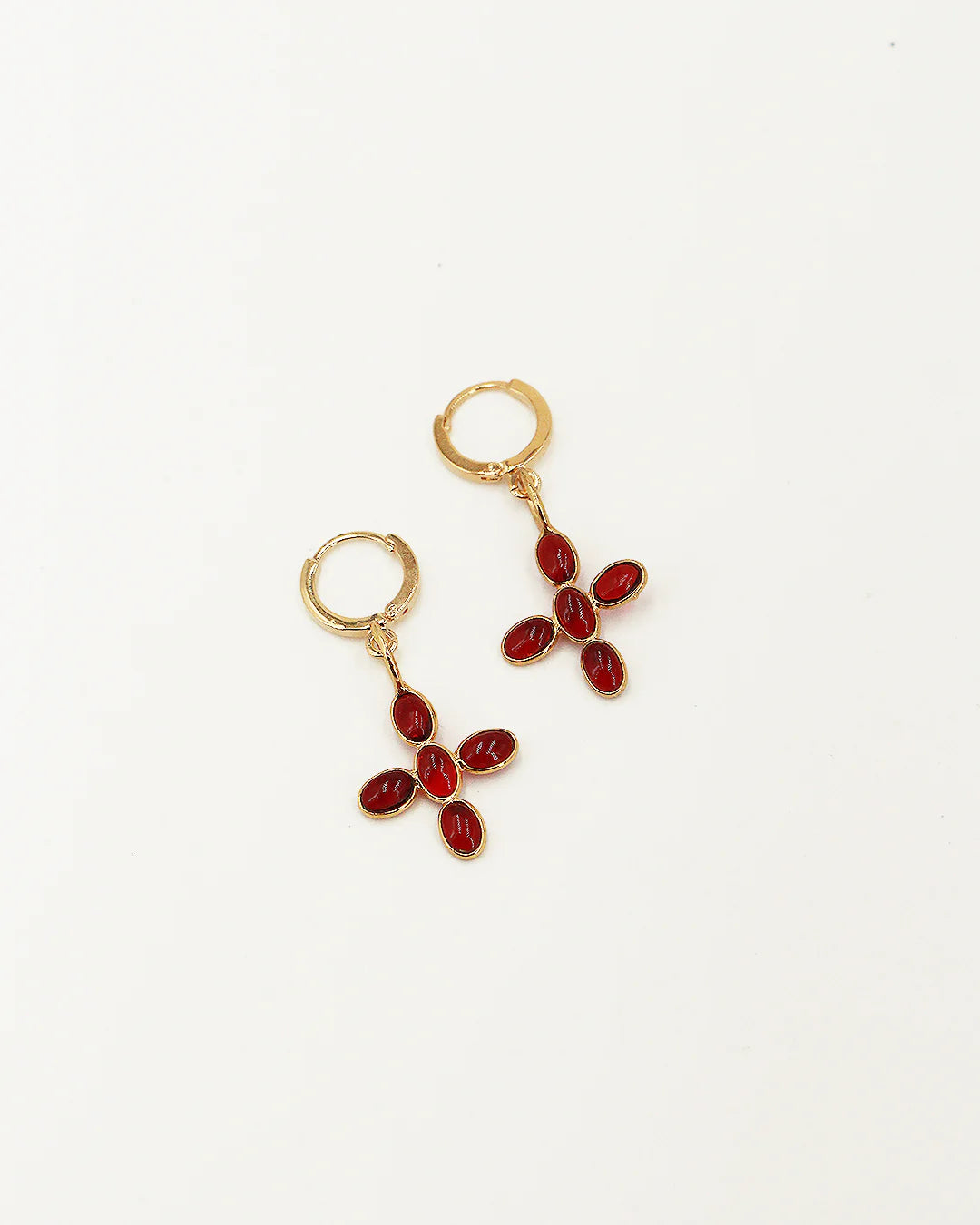 Boucles d'oreilles poésie fleur