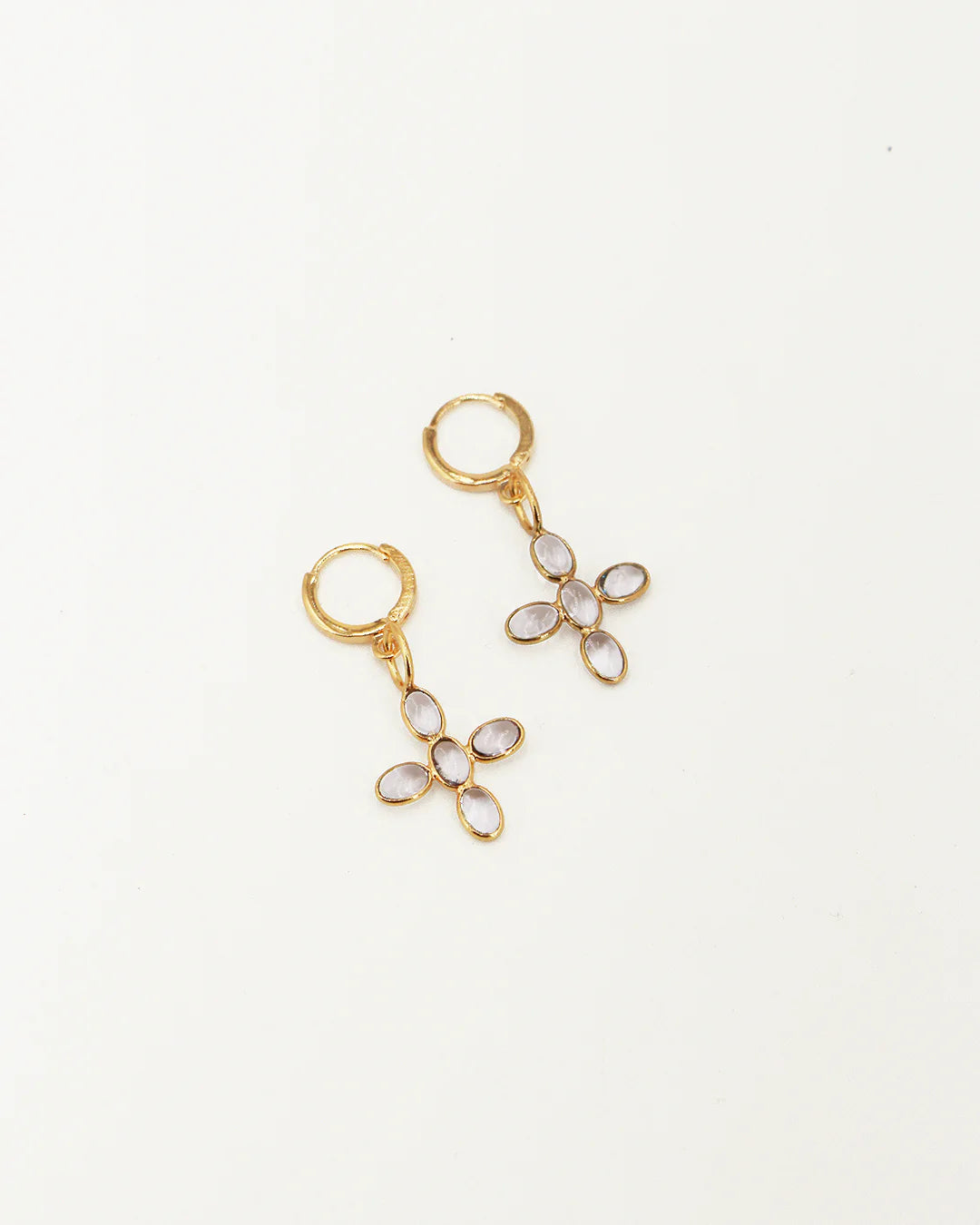 Boucles d'oreilles poésie fleur