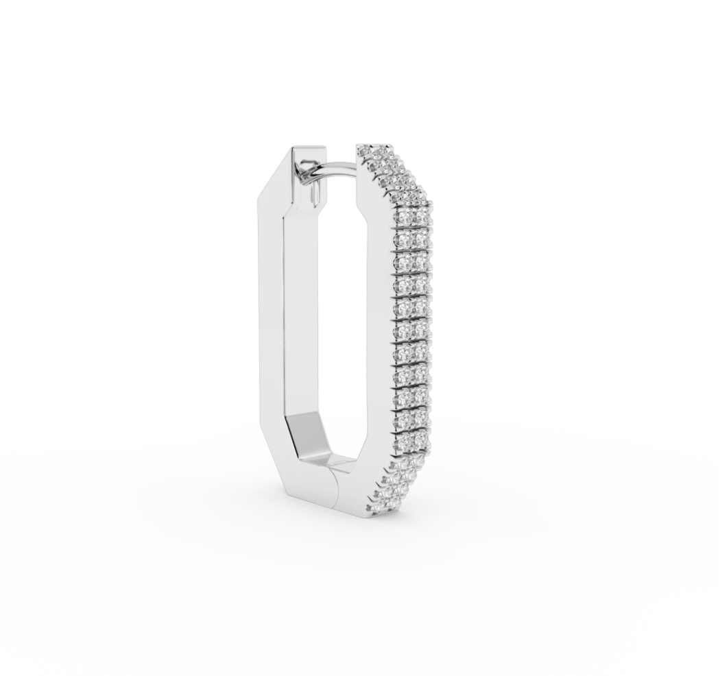Boucle d'oreille Octa Short Diamond
