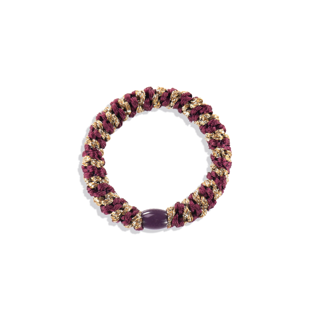 Bordeaux Cognac Glitter Stripe